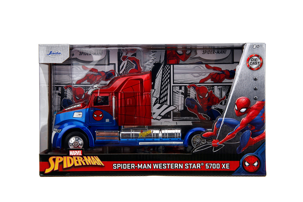 ミニカー MARVEL SPIDER-MAN Western Star 57X Western Star 57X Truck Tractor, Marvel Spider-Man - Jada Toys