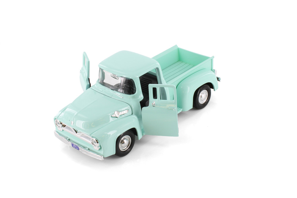 1955 Ford F-100 Pickup Truck, Green - Showcasts 71341GN - 1/24 Scale Diecast Model Toy Car