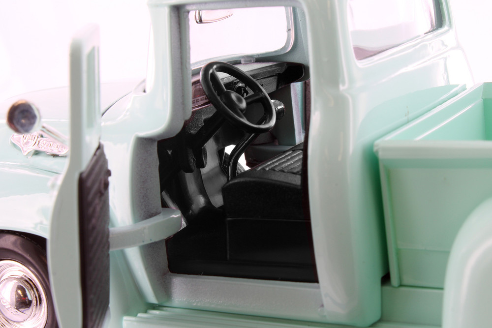 1955 Ford F-100 Pickup Truck, Green - Showcasts 71341GN - 1/24 Scale Diecast Model Toy Car
