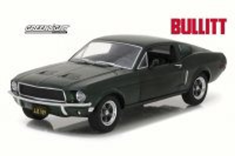 1968 Steve McQueen Bullitt Ford Mustang GT Hard Top, Green - Greenlight 84041 - 1/24 Scale Diecast Model Toy Car