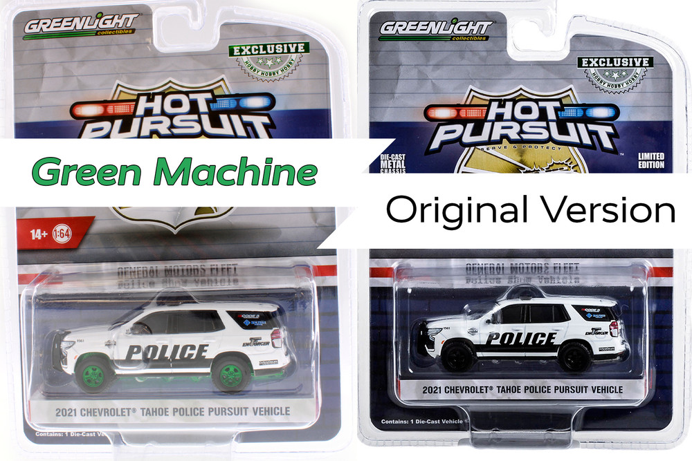 GREEN MACHINE 2021 Chevy Tahoe Police Pursuit Vehicle, White