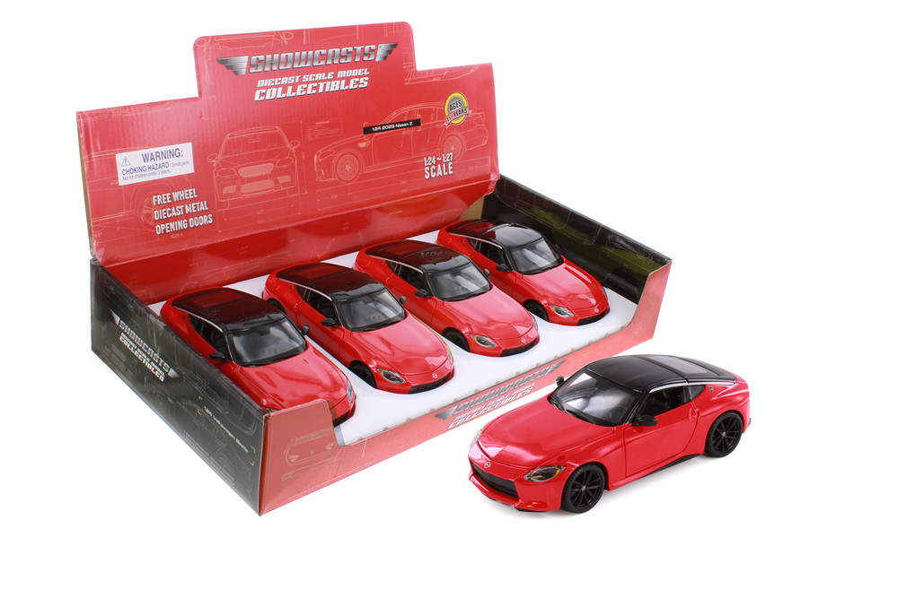 ミニカー MINIATURE CAR COLLECTORS 24 CAR ShowCase 2023 Nissan Z Sports Car, Red - Showcasts 37904 - 1/24 Scale