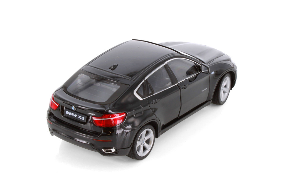 BMW X6, Black Mid-Sized Luxury Car - Welly 24004/4D - 1/24 Scale