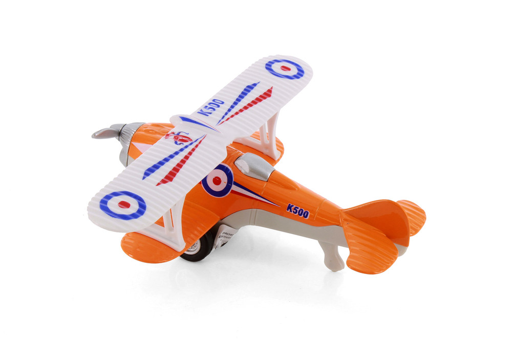 Show Flight Biplanes, Orange - Showcasts 500D - 5.25" Scale Diecast Model Toy Plane