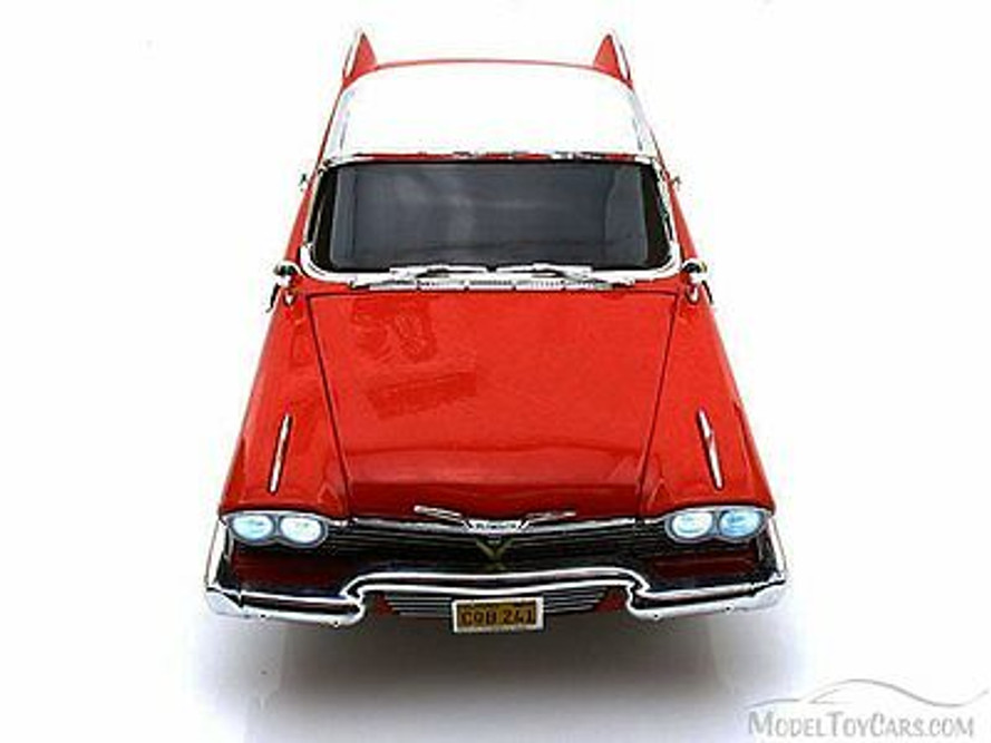 1958 Plymouth Fury, Red - Auto World Silver Screen Machines Christine AWSS102 - 1/18 scale diecast model car