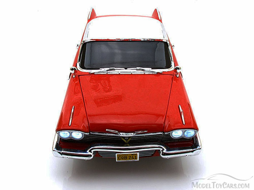 1958 Plymouth Fury, Red - Auto World Silver Screen Machines Christine AWSS102 - 1/18 scale diecast model car