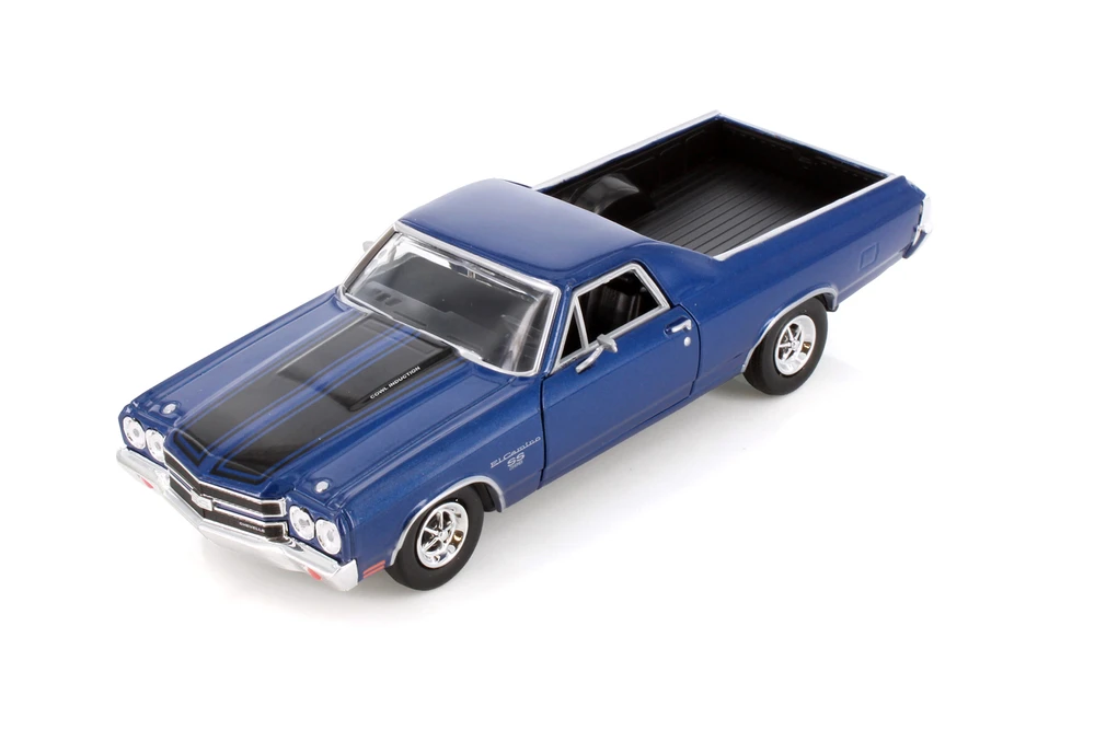 1970 Chevy El Camino SS 396, Blue - Showcasts 71347D - 1/24 Scale Diecast Model Toy Car