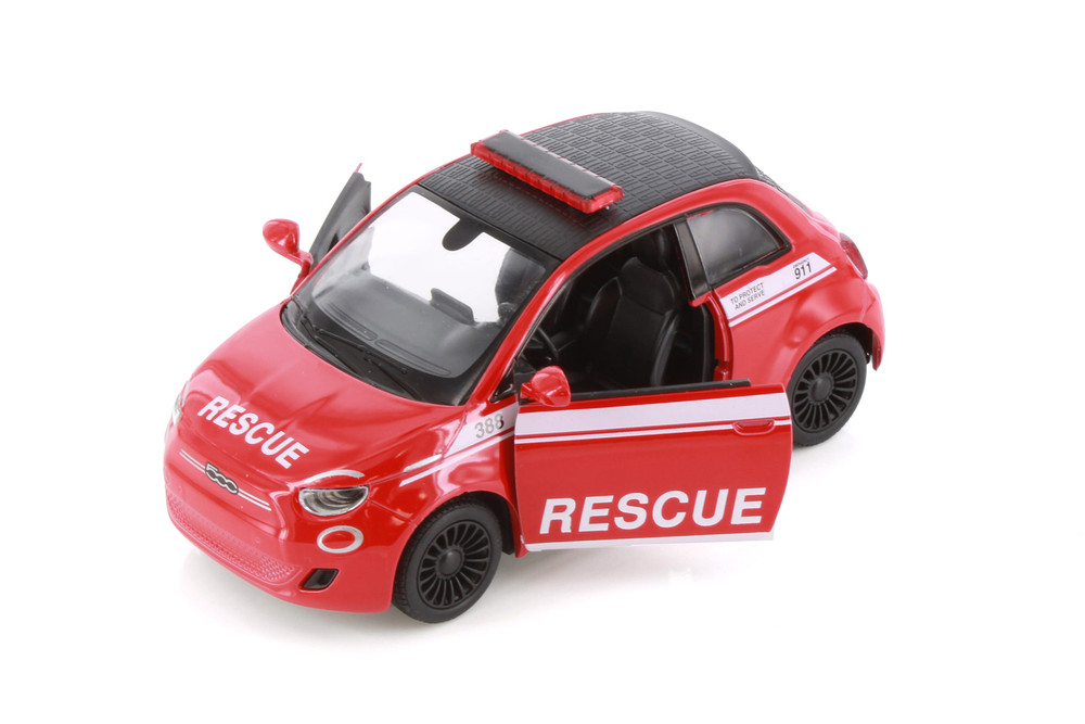 Fiat 500e Rescue Edition, Red - Kinsmart 5440DPR - 1/28 Scale