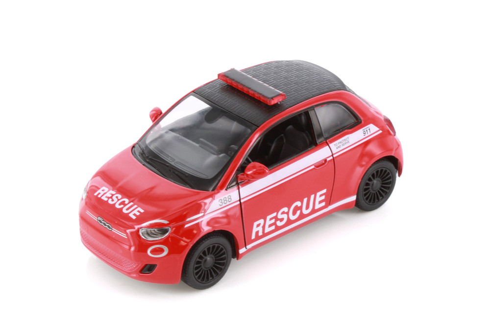 Fiat 500e Rescue Edition, Red - Kinsmart 5440DPR - 1/28 Scale