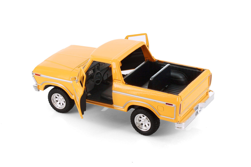 1978 Ford Bronco Open Top SUV, Orange - Showcasts 77373/4D - 1/24 Scale Diecast Model Toy Car