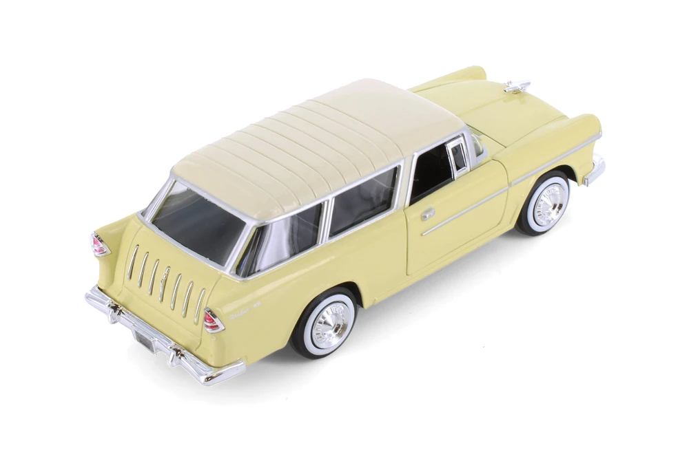 1955 Chevy Bel Air Nomad Hardtop, Yellow - Showcasts 77248D - 1/24 Scale Diecast Model Toy Car