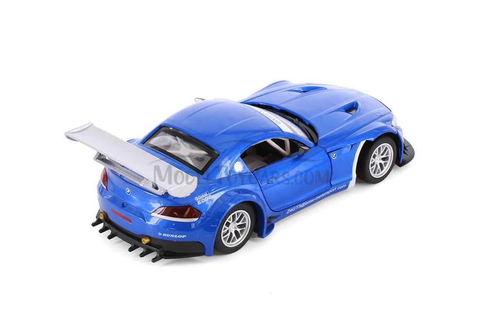BMW Z4 GT3 Sports Car, Blue - Showcasts 68251/60D - 1/24 Scale Diecast Model Toy Car