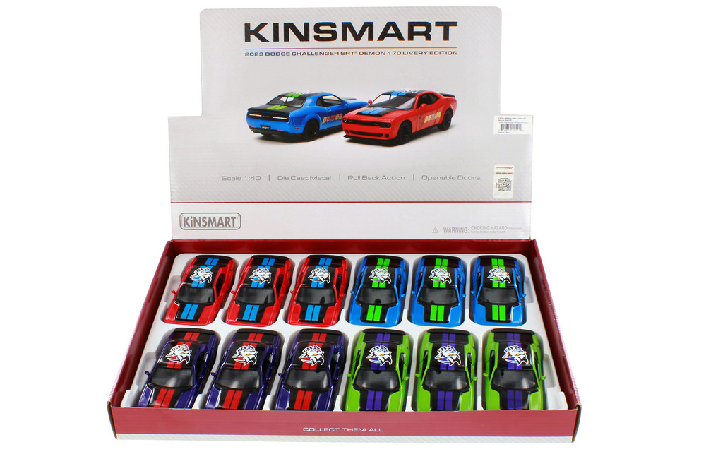 Box of 12 2023 Dodge Challenger SRT Demon 170 Livery Edition