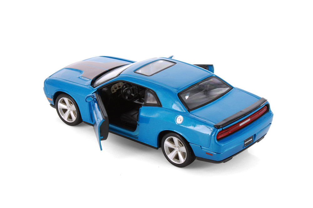 2008 Dodge Challenger SRT 8, Blue Muscle Car - Showcasts 37280 - 1/24 Scale Diecast Model Toy Car