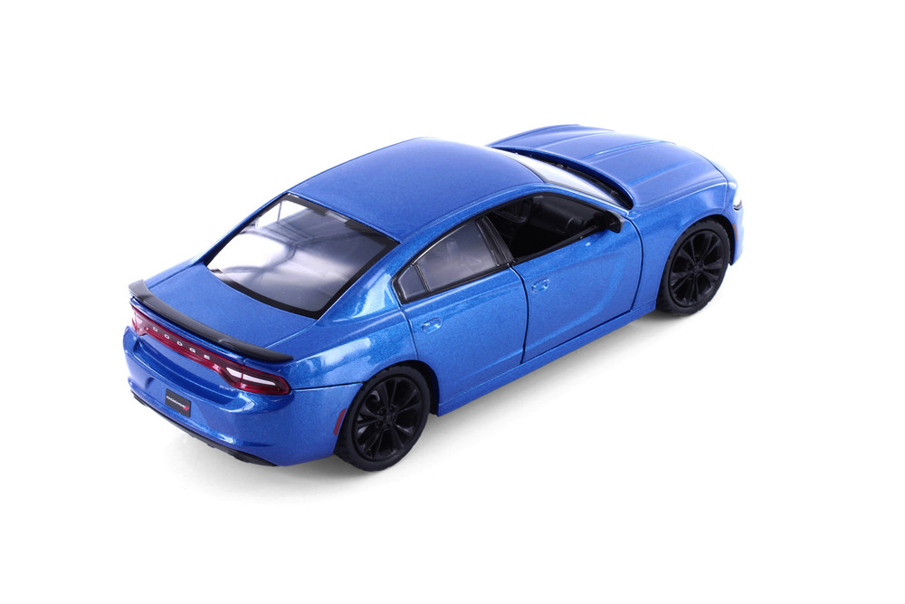 2023 Dodge Charger SXT Hardtop, Blue - Showcasts 77387D - 1/24 Scale Diecast Model Toy Car