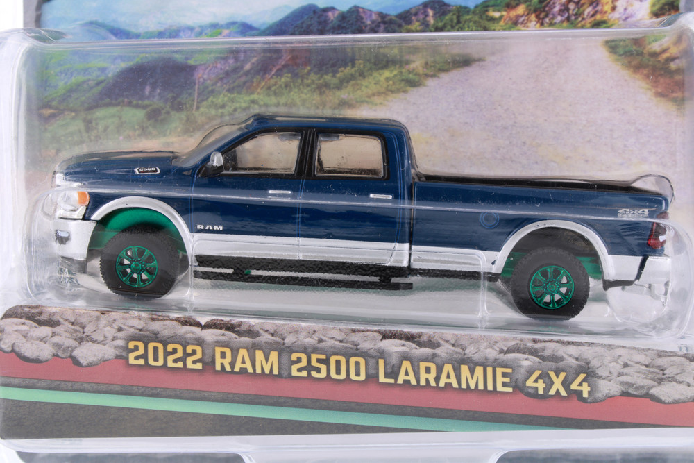 Greenlight 1:64 2022 Dodge Ram 2500 Laramie 4x4 Pickup Truck Diecast – Red Limited Edition