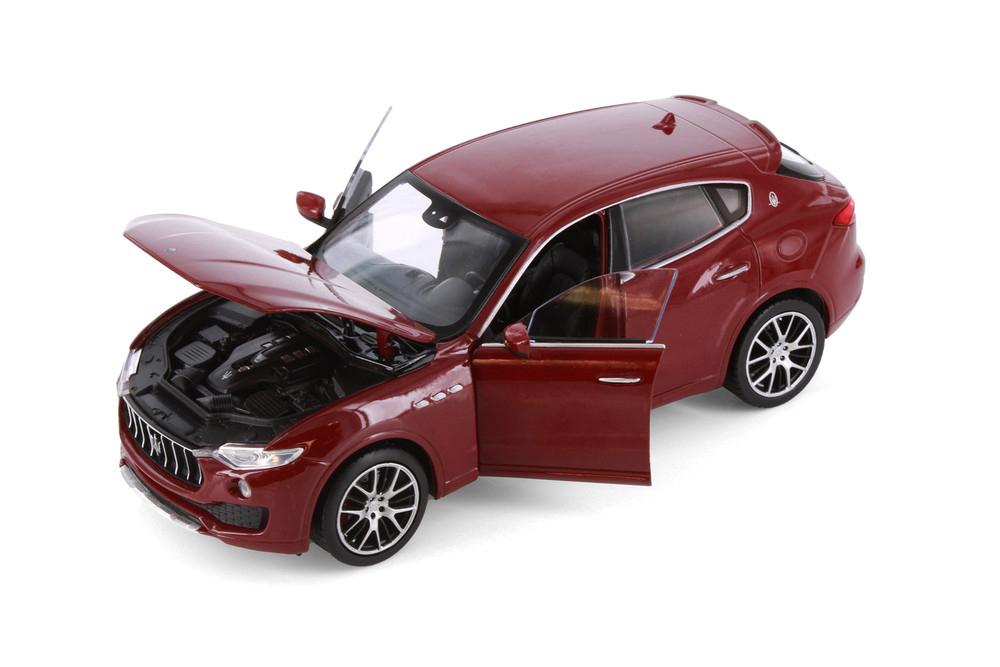 Maserati Levante, Red Luxury Car - Welly 24078/4D - 1/24 Scale Diecast Model Toy Car