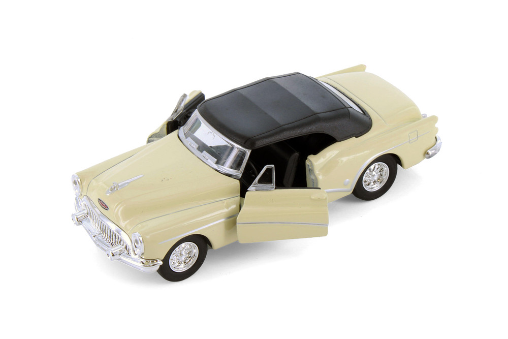 1953 Buick Skylark Convertible Soft Top, Cream - Welly 43664H/D - 1/34 Scale Diecast Model Toy Car