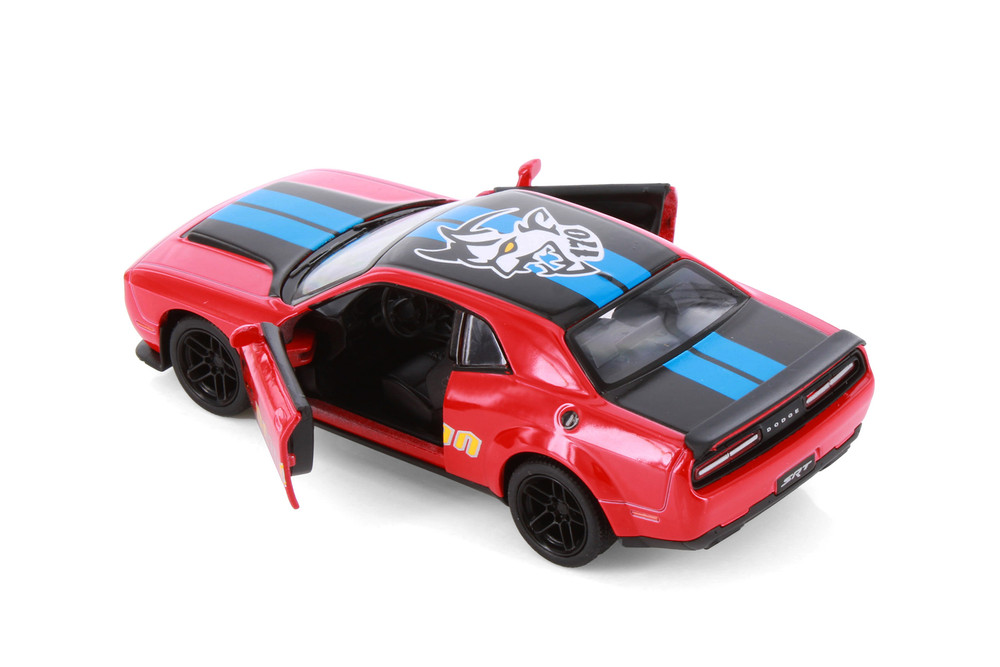 2023 Dodge Challenger SRT Demon 170 Livery Edition, Red - Kinsmart 5461DF - 1/40 Scale Diecast Model Toy Car