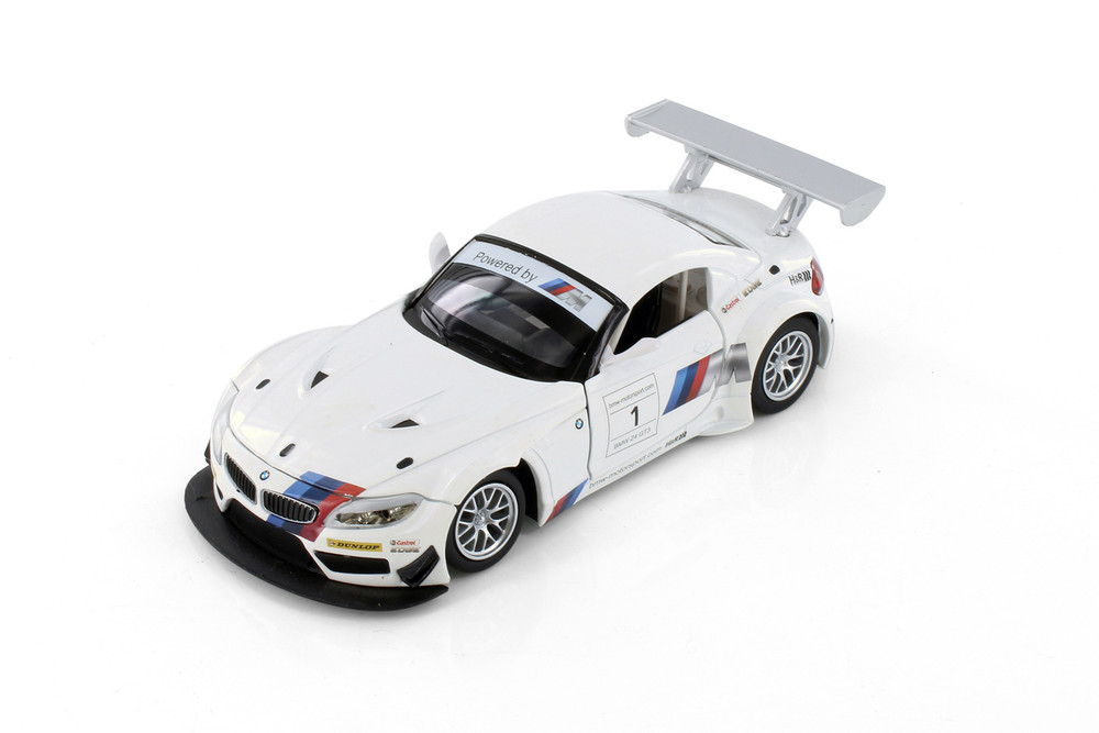 BMW Z4 GT3, White Sports Car - Showcasts 68260D - 1/24 Scale