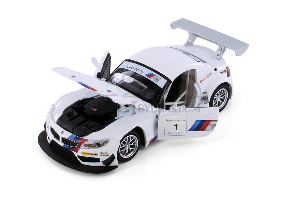 BMW Z4 GT3, White Sports Car - Showcasts® 68260D - 1/24 Scale