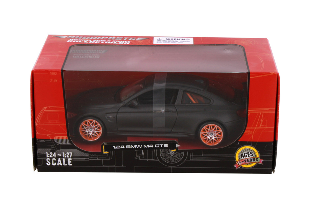 BMW M4 GTS Hardtop Sports Car, Matte Gray - Showcasts 38246GY - 1/24 Scale Diecast Model Toy Car