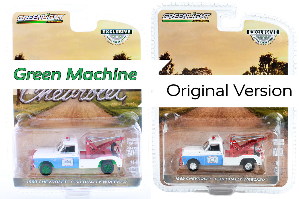 GREEN MACHINE 1969 Chevy C-30 Dually Wrecker Tow Truck, White