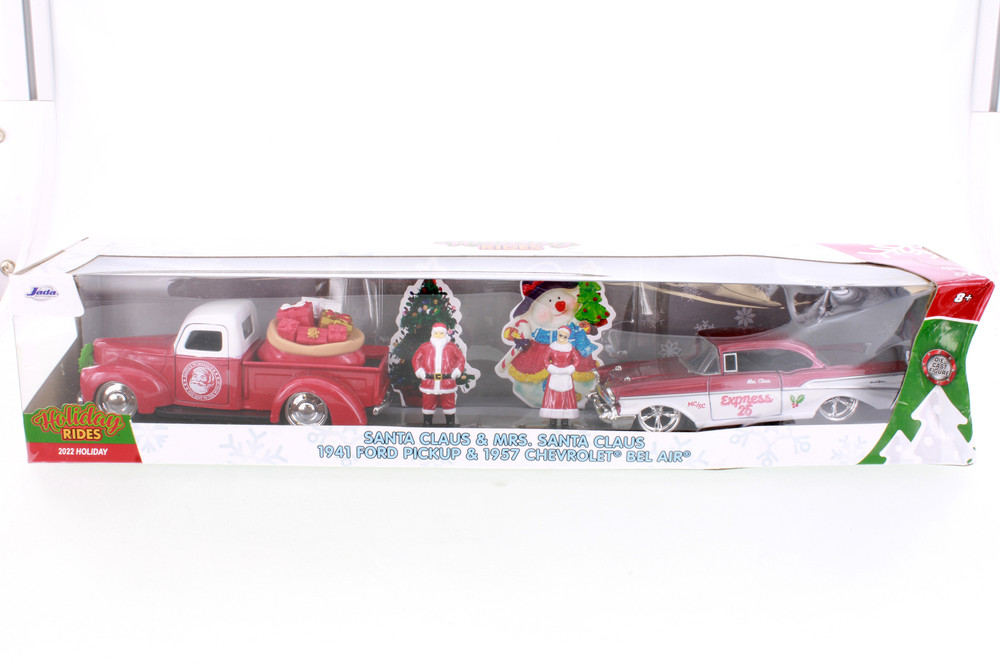 Mr. & Mrs. Santa Claus Twin Pack, Red/White - Jada Toys R-23260