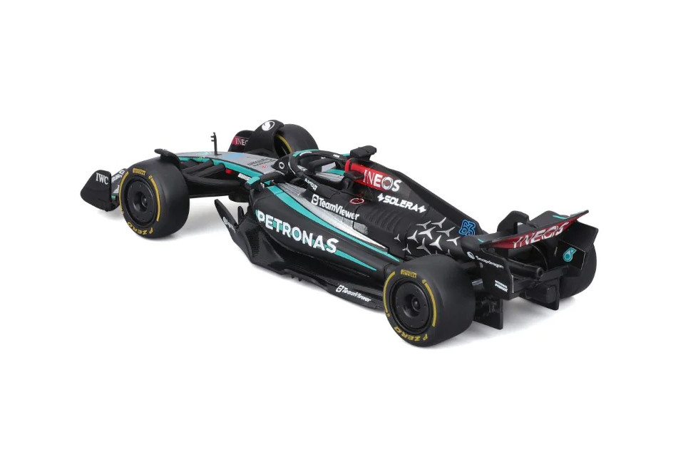 Bburago - Formule 1 Pit Stop Mercedes AMG #Hamilton - Set 1/43 met figuren van monteurs, stand en accessoires - Officieel F1 gereduceerd model - Realistische details - Collector Edition Bburago - Formule 1 Pit Stop Mercedes AMG #Hamilton - Set 1/43 met figuren van monteurs, stand en accessoires - Officieel F1 gereduceerd model - Realistische details - Collector Edition