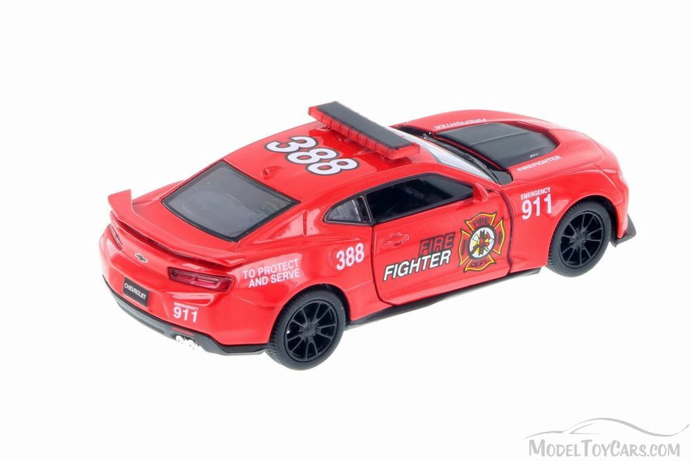 2017 Chevrolet Camaro ZL1 Firefighter Hard Top, Red - Kinsmart 5399DPR - 1/38 Scale Diecast Car