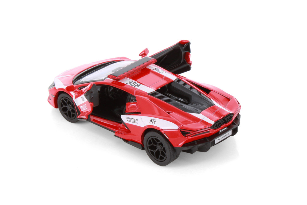 Box of 12 Lamborghini Revuelto Police/Firefighter Edition, ASSTD - 5459DPR - 1/38 Scale Diecast Model Toy Cars