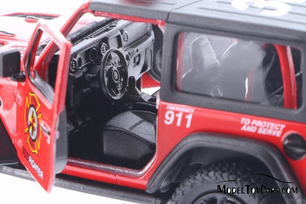 Jeep Wrangler Rubicon ミニカー レッド 1/16 Red Jeep Wrangler Rubicon by Bruder — Outback Toys