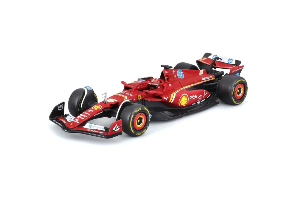 2024 Ferrari SF-24 w/Driver, #16 Charles Leclerc - Bburago 18