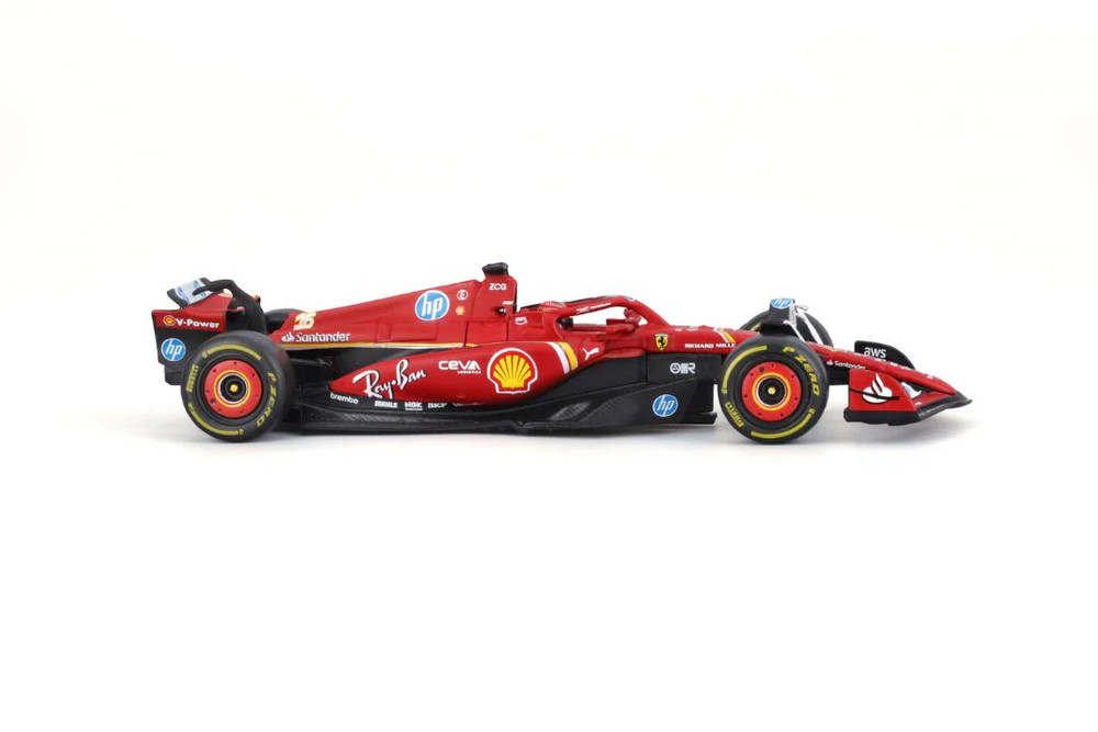 2024 Ferrari SF-24 w/Driver, #16 Charles Leclerc - Bburago 18