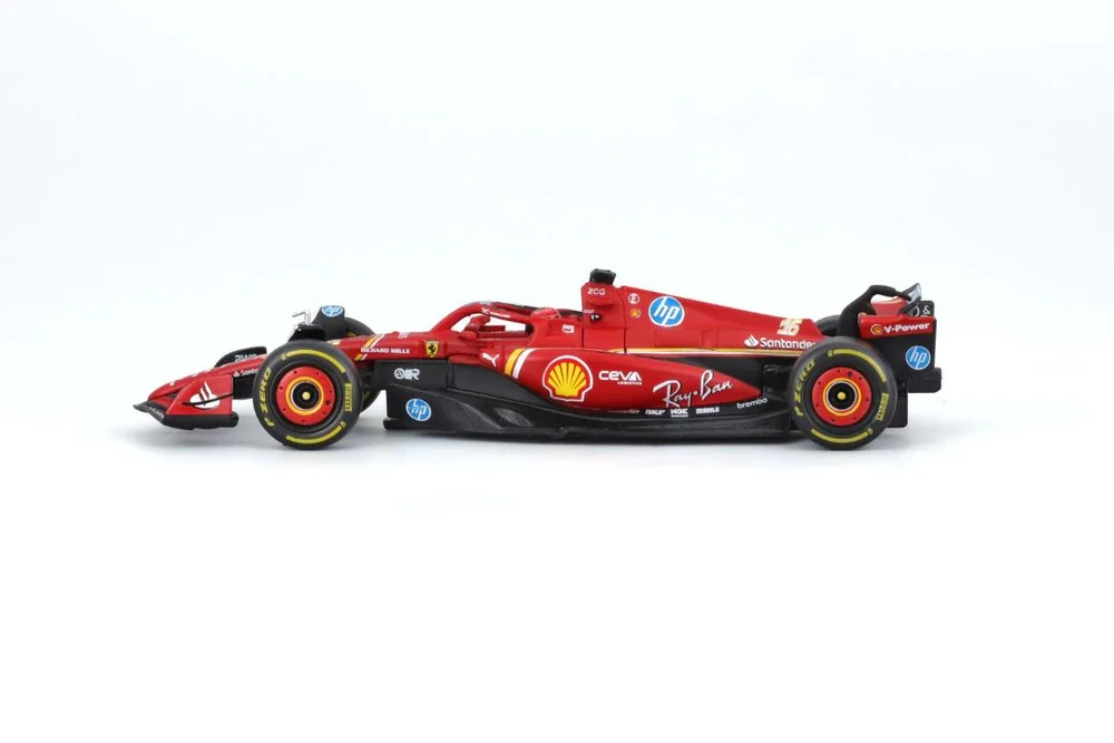 2024 Ferrari SF-24 w/Driver, #16 Charles Leclerc - Bburago 18