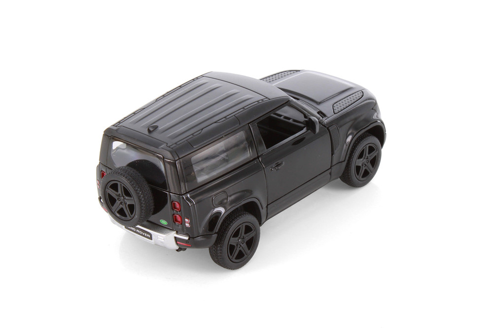 Box of 12 Land Rover Defender 90, Black - Kinsmart 5428DK - 1/36 Scale Diecast Model Toy Cars