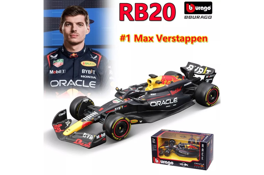 2024 Oracle Red Bull Racing RB20, #1 Max Verstappen - Bburago 18