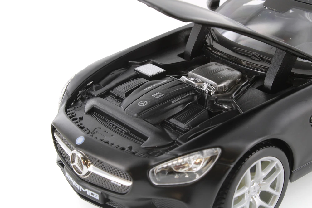 Mercedes-Benz AMG GT Hard Top Sports Car, Black - Showcasts 37134 - 1/24 Scale Diecast Model Toy Car