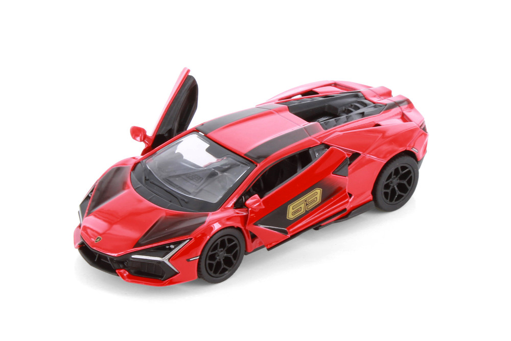 Lamborghini Reuvelto ミニカー 1/24 レッド Lamborghini Revuelto Livery Edition, Red - Kinsmart 5459DF - 1/38