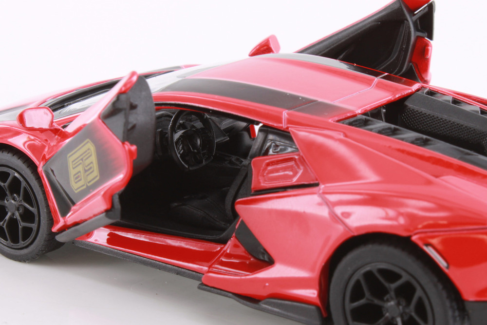 Lamborghini Revuelto Livery Edition, Red - Kinsmart 5459DF - 1/38 Scale Diecast Model Toy Car