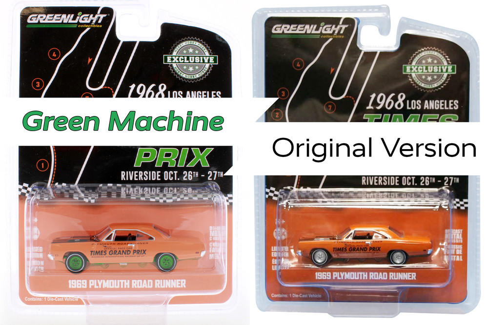 GREEN MACHINE 1969 Plymouth Road Runner, Orange - Greenlight 30273/48 - 1/64 scale Diecast Model Toy Car