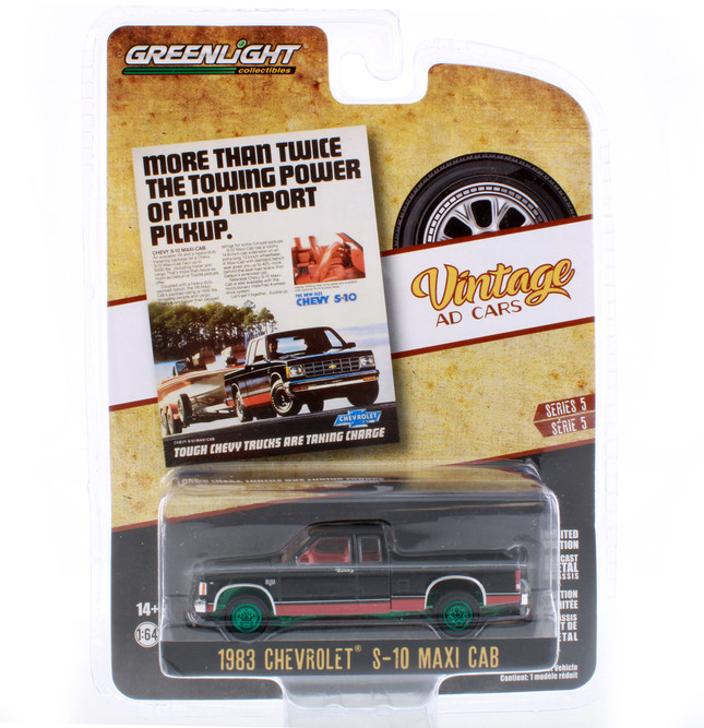 GREEN MACHINE 1983 Chevy S-10 Maxi-Cab Pickup Truckwith Red