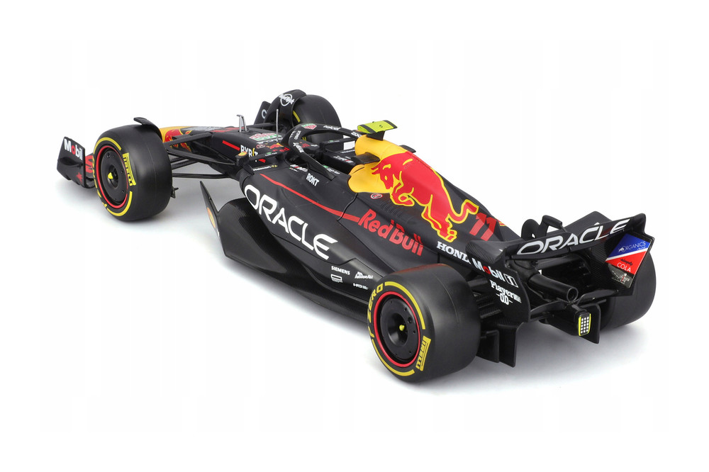2023 Oracle Red Bull Racing RB19 w/Driver Figure, #11 Sergio Perez - Bburago 18-28036/11 - 1/24 Scale Diecast Model Car