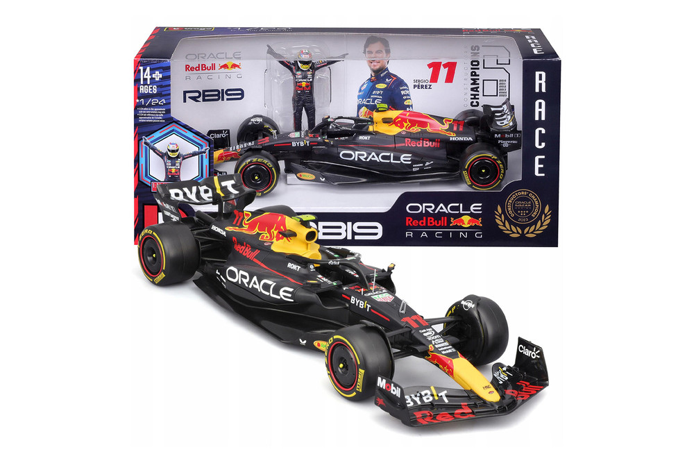 2023 Oracle Red Bull Racing RB19 w/Driver Figure, #11 Sergio Perez
