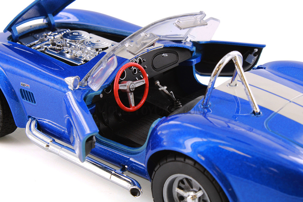Box of 4 Shelby Cobra 427 SC Convertible, ASSTD - Showcasts® 24002/4D - 1/24 Scale Diecast Model Toy Cars