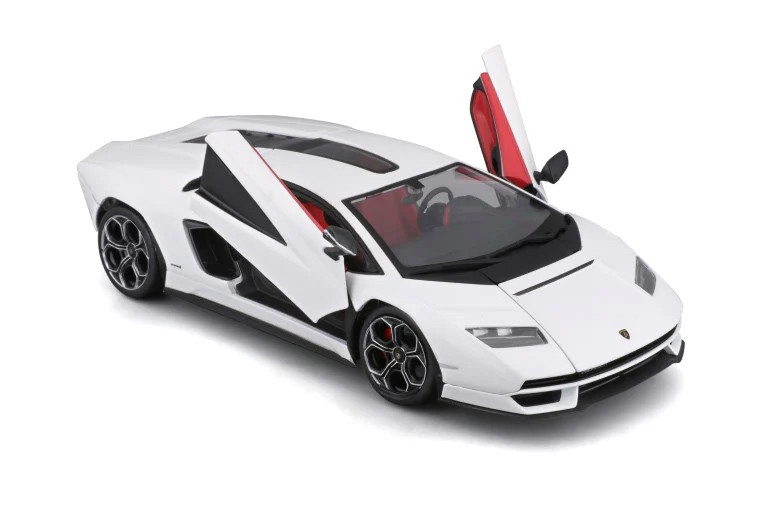Lamborghini Countach LPI 800-4, White - Bburago 21102WT - 1/24 Scale Diecast Model Toy Car