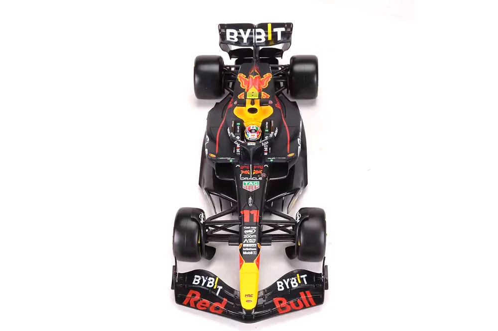 2023 Oracle Red Bull Racing RB19 w/Driver, #11 Sergio Perez - Bburago 18-28030/11 - 1/24 Scale Diecast Model Toy Car