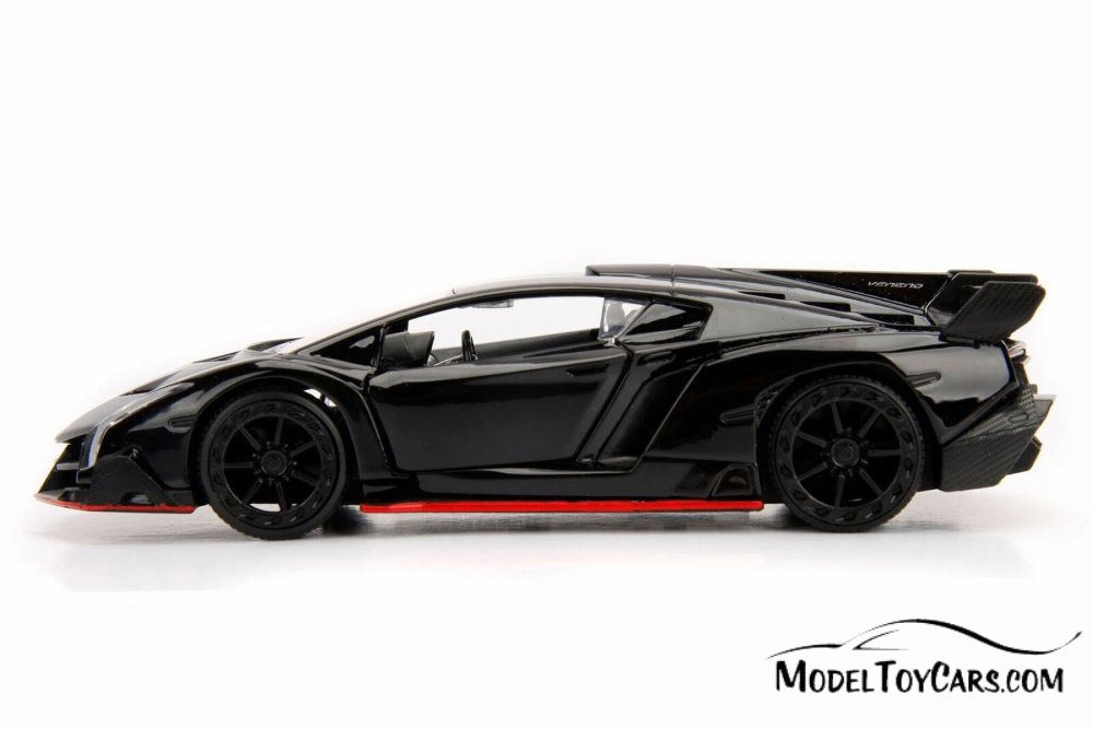 2017 Lamborghini Veneno Hard Top, Black - Jada 30104DP1 - 1/32