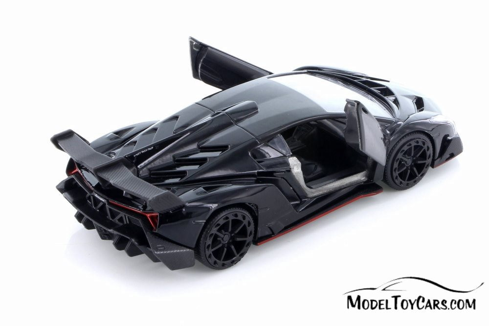 2017 Lamborghini Veneno Hard Top, Black - Jada 30104DP1 - 1/32