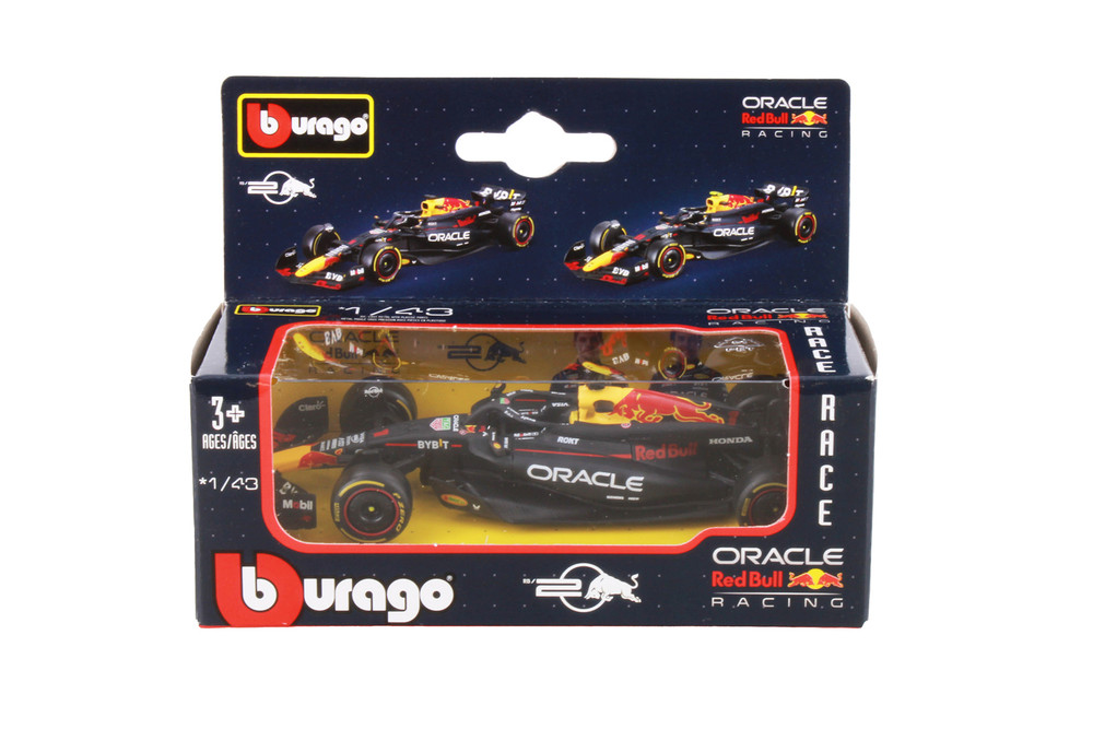 2024 Oracle Red Bull Racing RB20 Sidekick, #1 Max Verstappen - Bburago 01933-RBULL - 1/43 Scale Diecast Model Toy Car